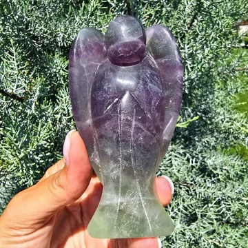 Fluorit angyal 9,6 cm